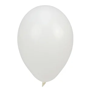 Balony pastelowe jednokolorowe białe 24cm 10szt