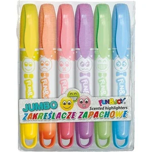 Zakreślacze Jumbo zapachowe 6 kolorów Zakreślacze Jumbo zapachowe 6 kolorów