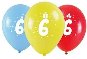 Balony z nadrukiem 6 28cm 3szt Balony z nadrukiem 6 28cm 3szt