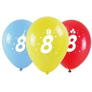 Balony z nadrukiem 8 28cm 3szt Balony z nadrukiem 8 28cm 3szt