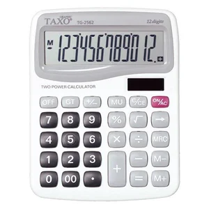 Kalkulator Taxo 12-pozycyjny TG-2562 biały Kalkulator Taxo 12-pozycyjny TG-2562 biały
