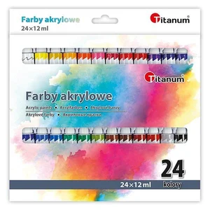 Farby akrylowe 24 kolory Farby akrylowe 24 kolory