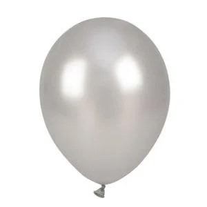 Balony metalizowane srebrne 25cm 100szt Balony metalizowane srebrne 25cm 100szt