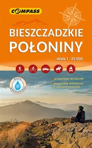 Bieszczadzkie połoniny. Mapa turystyczna w skali 1:25 000 (wersja wodoodporna)