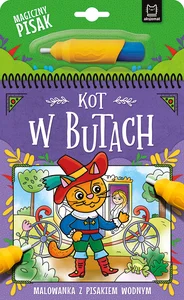 Kot w Butach Malowanka z pisakiem wodnym Kot w Butach Malowanka z pisakiem wodnym