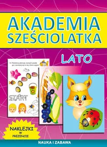 Akademia sześciolatka Lato Naklejki w prezencie