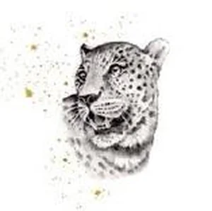 Karnet złocony kwadrat CL3819_BL Gepard