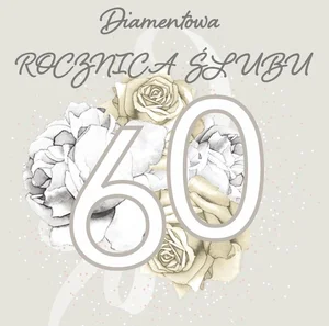 Karnet Swarovski kwadrat CL4414 Rocznica Ślubu 60 Karnet Swarovski kwadrat CL4414 Rocznica Ślubu 60