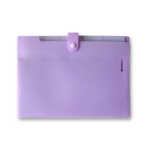 Teczka z przegródkami A4 PP-105 fioletowa Teczka z przegródkami A4 PP-105 fioletowa