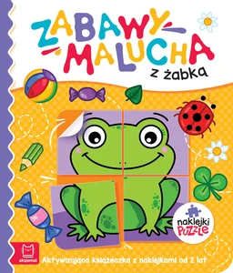 Zabawy malucha z żabką Aktywizująca książeczka z naklejkami Zabawy malucha z żabką Aktywizująca książeczka z naklejkami