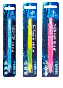 Długopis automatyczny Astrapen Simple 1,0mm blister 1szt.mix