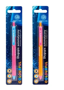 Długopis automatyczny trójkątny Colorful 0.6 mm Astra Pen, blister 1 szt.