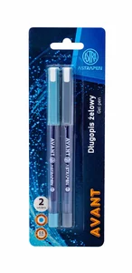 Długopis żelowy ze skuwką Astrapen Avant 0,5mm blister 2szt.