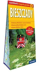 Bieszczady; laminowany map&guide (2w1: przewodnik i mapa)