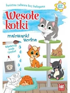 Wesołe kotki. Malowanki wodne.