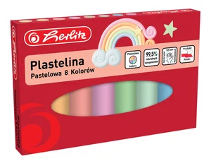 Plastelina pastelowa 8 kolorów