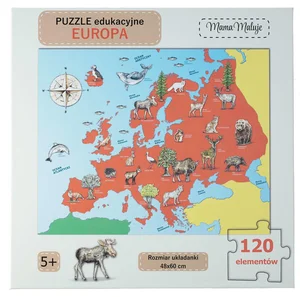 Puzzle 120 edukacyjne Europa Puzzle 120 edukacyjne Europa