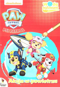 Psi Patrol Wodą malowane. Akcja w powietrzu