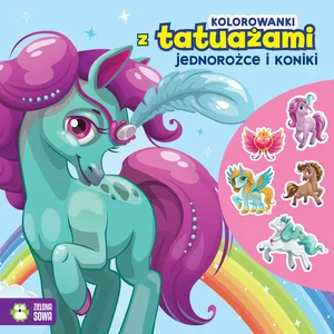 Kolorowanki z tatuażami Jednorożce i koniki Kolorowanki z tatuażami Jednorożce i koniki