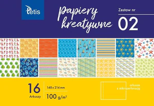 Papiery kreatywne zestaw 2 A5 16 ark. Papiery kreatywne zestaw 2 A5 16 ark.