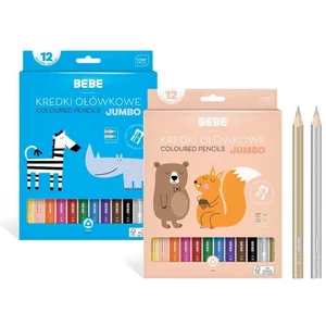 Kredki ołówkowe Jumbo BB Kids - 12 kolorów