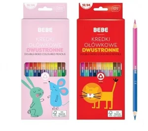 Kredki ołówkowe dwustronne. 12/24 BB Kids