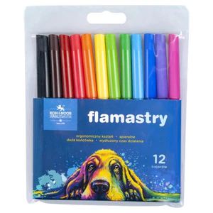 Flamastry Pies 12 kolorów