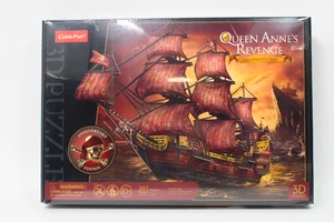 Puzzle 3D Żaglowiec Zemsta Królowej Anny wersja jubileuszowa