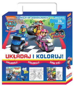 Psi Patrol Układaj i koloruj Misja na jednośladach