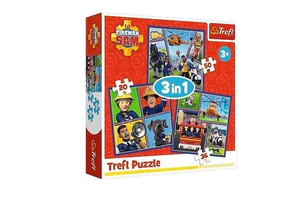 Puzzle 3w1 Strażak Sam Dzień Strażaka Sama