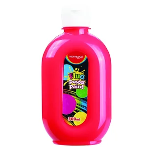 Farba plakatowa 300ml KEYROAD fluorescencyjna neonowa czerwona Farba plakatowa 300ml KEYROAD fluorescencyjna neonowa czerwona