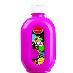Farba plakatowa 300ml KEYROAD fluorescencyjna neonowy różowy Farba plakatowa 300ml KEYROAD fluorescencyjna neonowy różowy