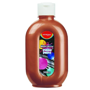 Farba plakatowa 300ml KEYROAD metaliczna żółta Farba plakatowa 300ml KEYROAD metaliczna żółta