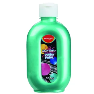 Farba plakatowa 300ml KEYROAD metaliczna zielona Farba plakatowa 300ml KEYROAD metaliczna zielona