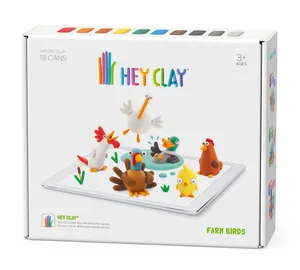 Masa plastyczna Hey Clay Ptaki z farmy HCL18009CEE