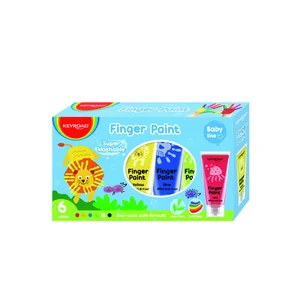 Farby do malowania palcami KEYROAD 6 kolorów 60 ml Farby do malowania palcami KEYROAD 6 kolorów 60 ml