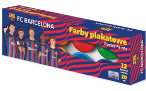 Farby plakatowe FC Barcelona 2023 12 kolorów 20ml