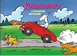 Kolorowanka z Koziołkiem Matołkiem (wzór auto)