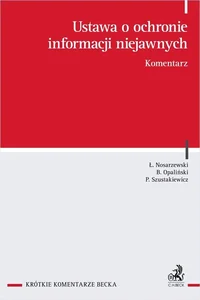 Ustawa o ochronie informacji niejawnych. Komentarz