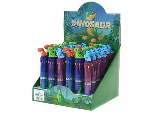 Długopis wielokolorowy z dinozaurem 15cm (36szt) Długopis wielokolorowy z dinozaurem 15cm (36szt)