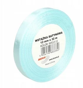 Wstążka satynowa błękitna 12mmx32m Wstążka satynowa błękitna 12mmx32m