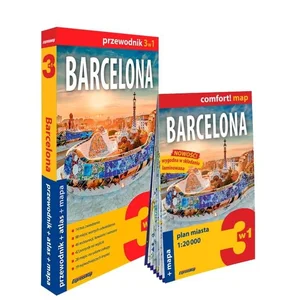 Barcelona 3w1 przewodnik + atlas + mapa