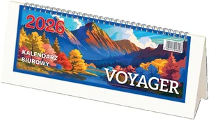 Kalendarz 2026 biurowy Voyager - biały