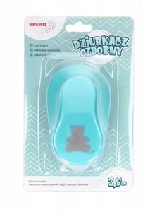 Dziurkacz ozdobny - Miś 3,8cm MIX Dziurkacz ozdobny - Miś 3,8cm MIX