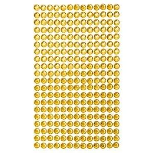 Kryształki samoprzylepne yellow 6mm 260szt