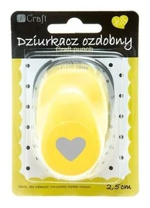 Dziurkacz ozdobny 2,5cm serce Dziurkacz ozdobny 2,5cm serce