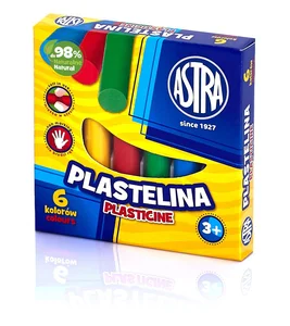 Plastelina Astra 6 kolorów Plastelina Astra 6 kolorów