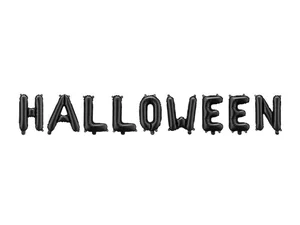 Balon foliowy Halloween czarny 280x46cm Balon foliowy Halloween czarny 280x46cm
