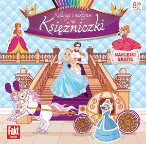 Księżniczki. Koloruję i naklejam Księżniczki. Koloruję i naklejam