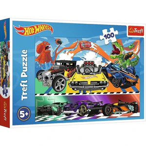 Puzzle Hot Wheels Pędzące samochody 100